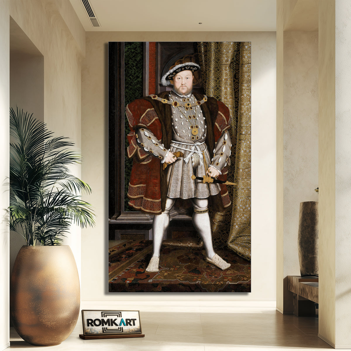 Hans Holbein The Younger Portrait Of Henry Viii 1537 – Reproduction