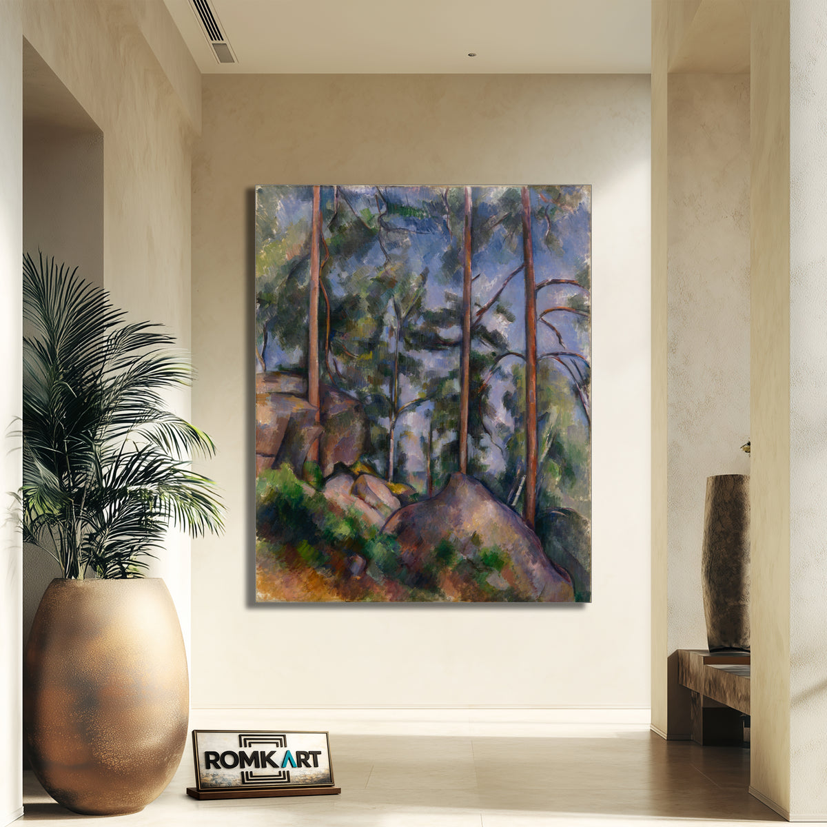 Paul Cezanne Pines And Rocks 1897 – Reproduction