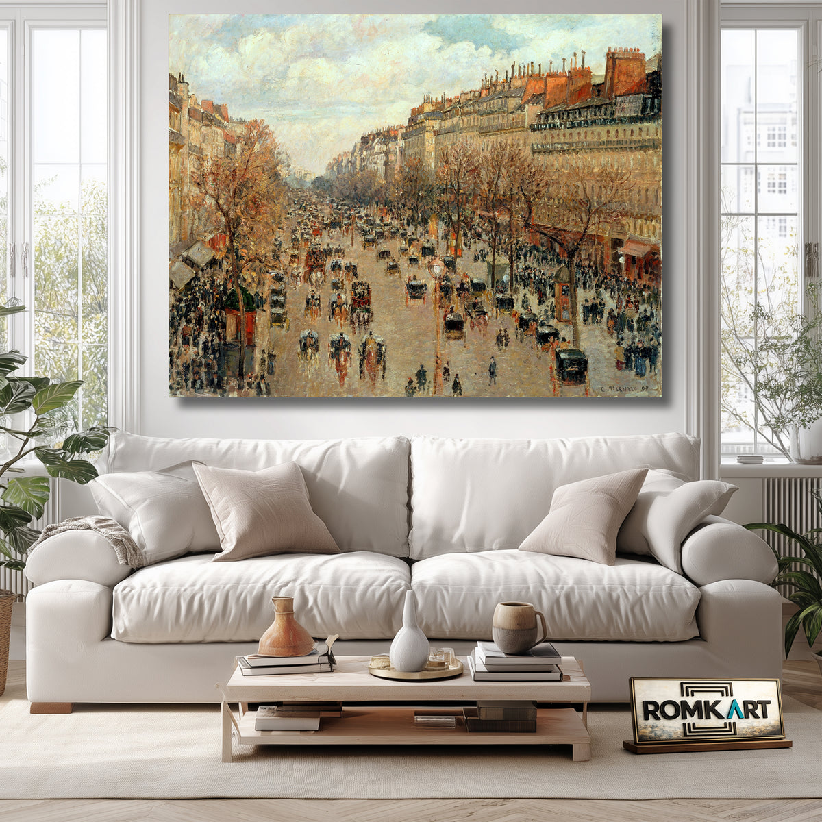Camille Pissarro The Boulevard Montmartre Afternoon Sun 1897 – Reproduction