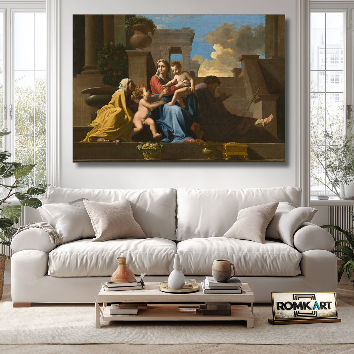 Nicolas Poussin The Holy Family On The Steps 1648 – Reproduction