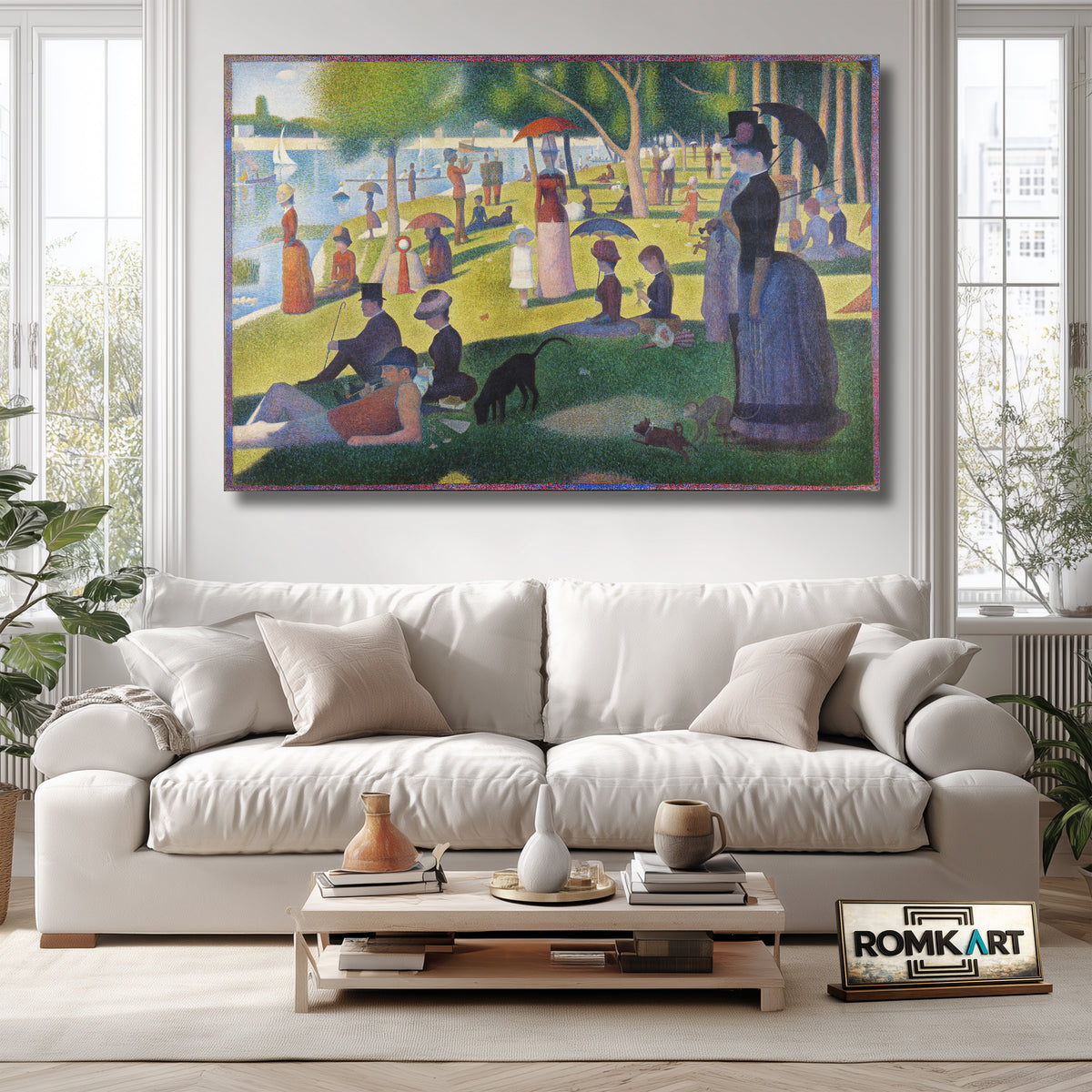 Georges Seurat A Sunday Afternoon On The Island Of La Grande Jatte 1884 -1886 – Reproduction
