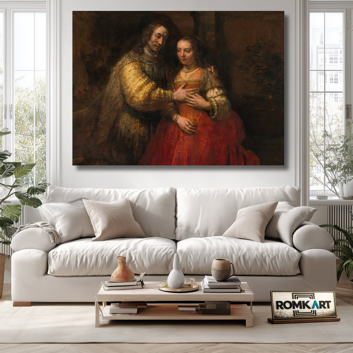 Rembrandt The Jewish Bride 1665-1669 – Reproduction