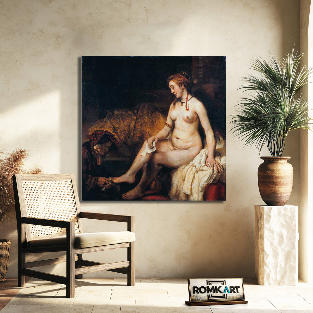 Rembrandt Bathsheba At Her Bath 1654 – Reproduction