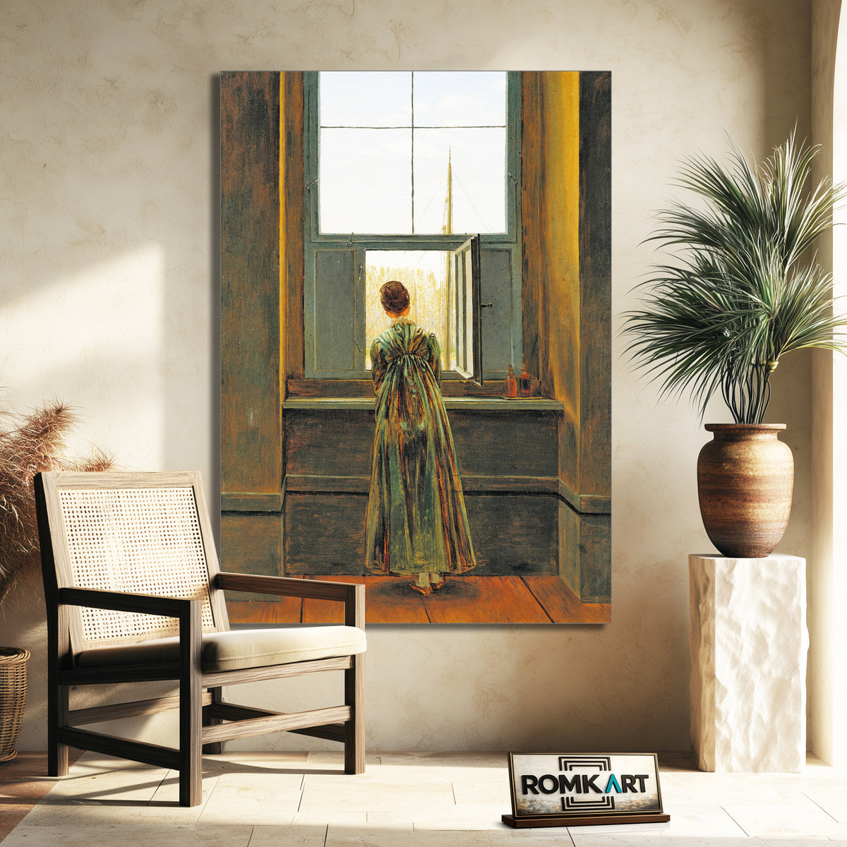Caspar David Friedrich Woman At A Window 1822 – Reproduction