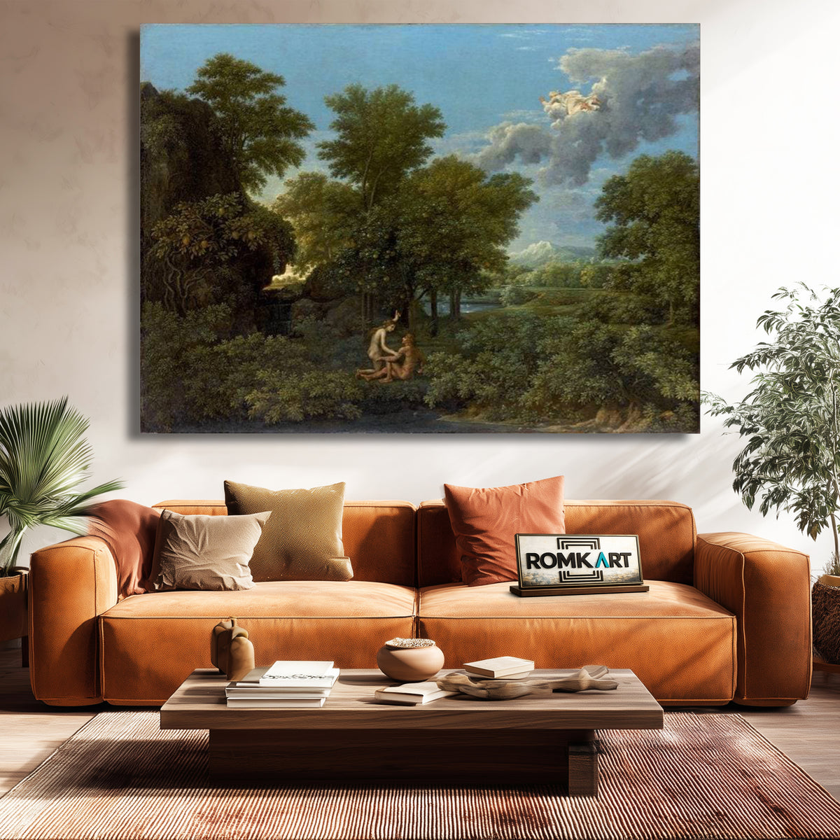 Nicolas Poussin Spring 1664 The Earthly Paradise – Reproduction
