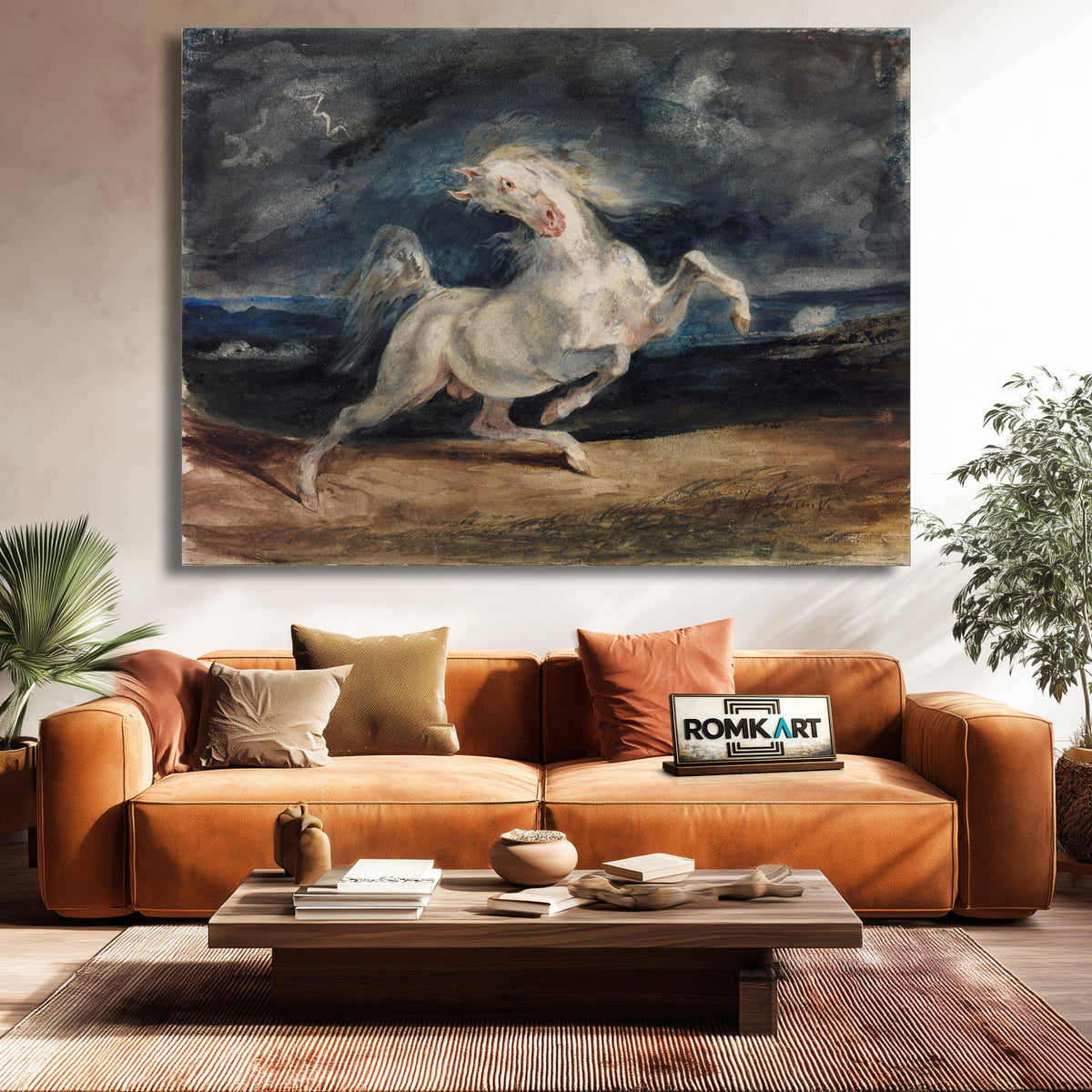 Eugene Delacroix Horse Frightened By A Thunderstorm 1824 – Reproduction
