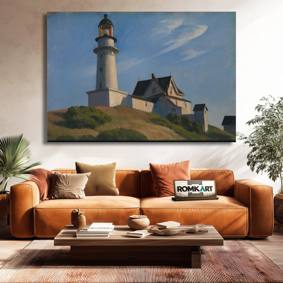 Edward Hopper Lighthouse At Two Lights 1929 – Reproduction