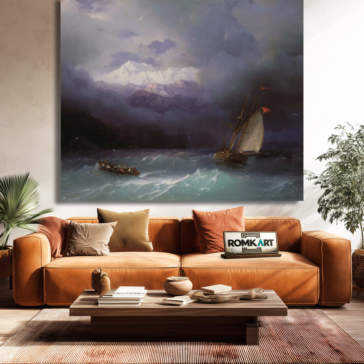 Ivan Aivazovsky Stormy Sea 1868 – Reproduction