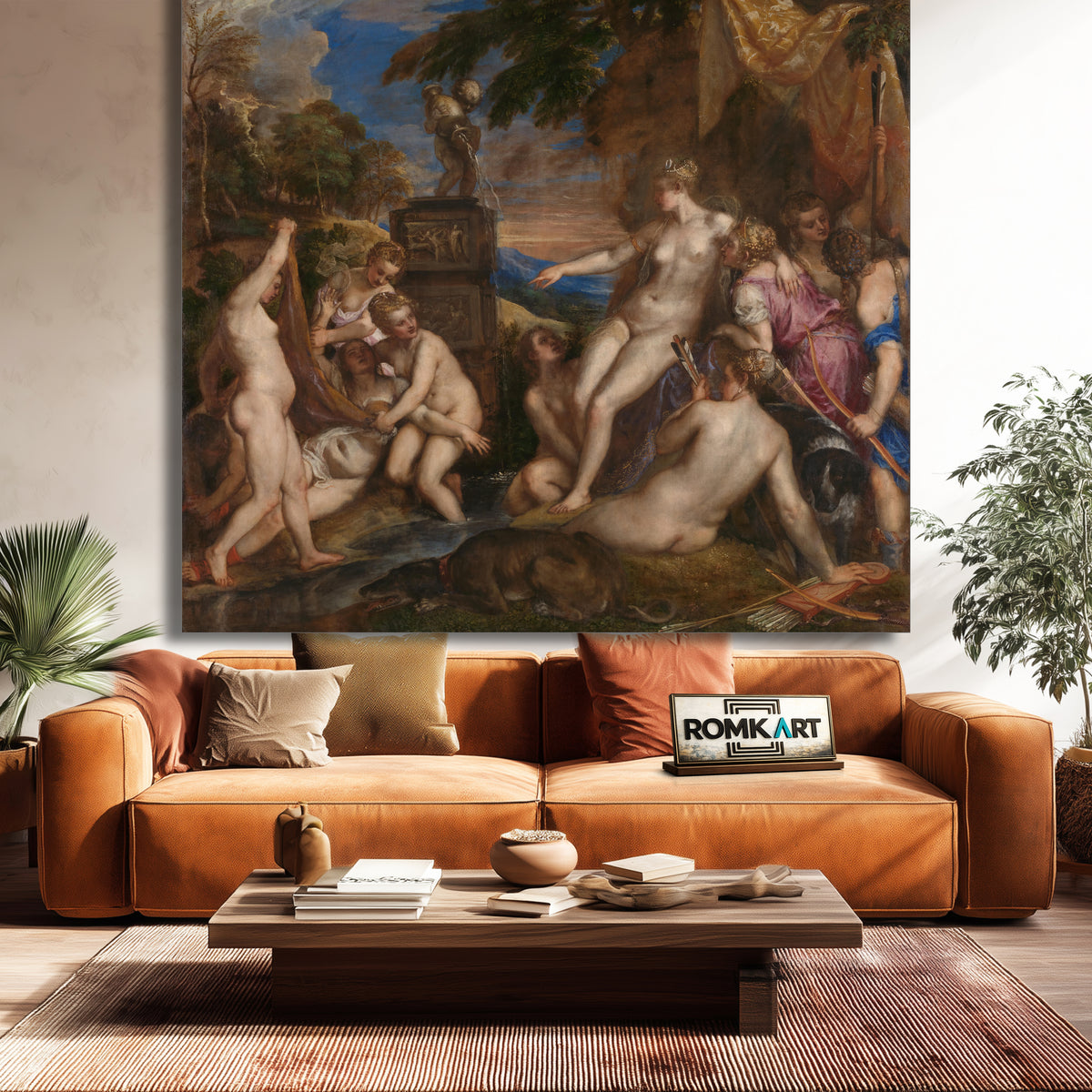 Titian Diana And Callisto 1556 Scottish National Gallery Edinburgh – Reproduction