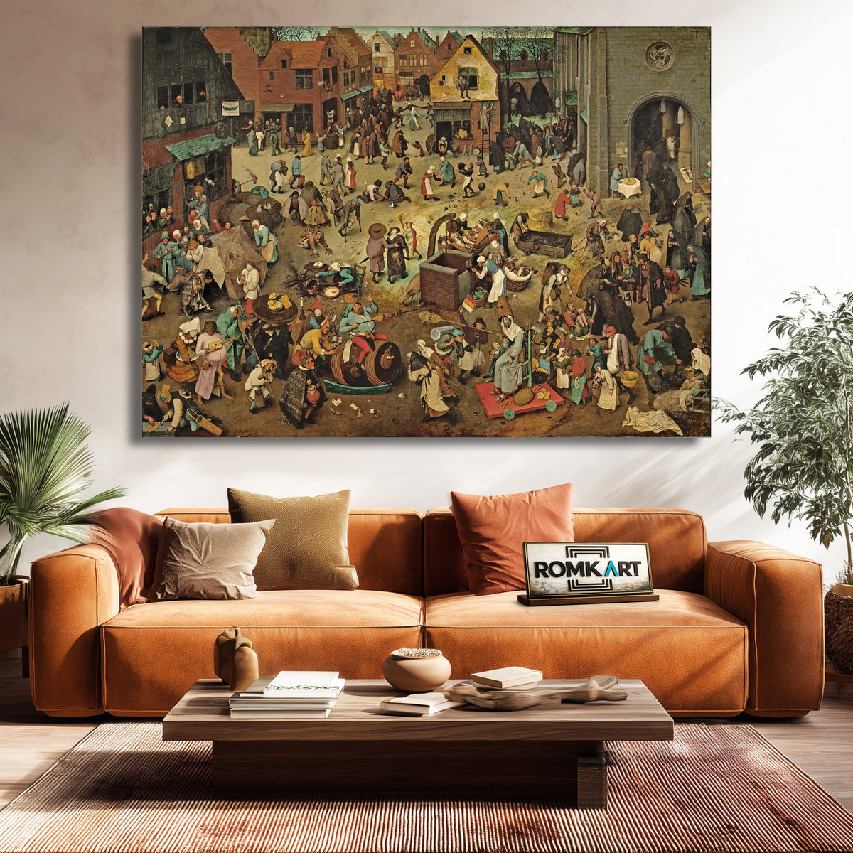 Pieter Bruegel The Elder The Fight Between Carnival And Lent 1559 – Reproduction