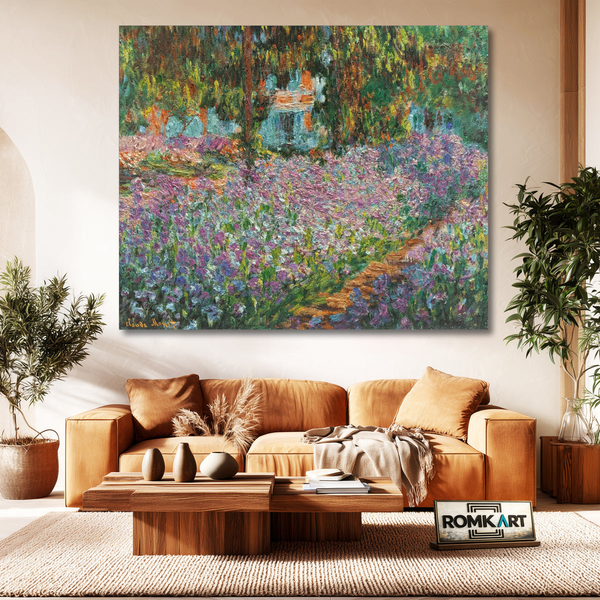 Claude Monet Irises The Artist's Garden at Giverny 1900 – Reproduction