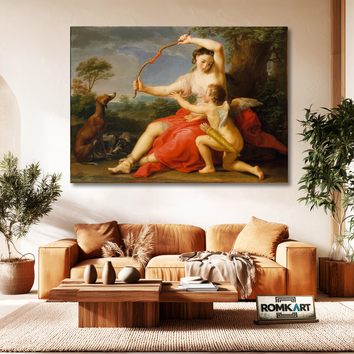 Pompeo Batoni Diana And Cupid 1761 – Reproduction