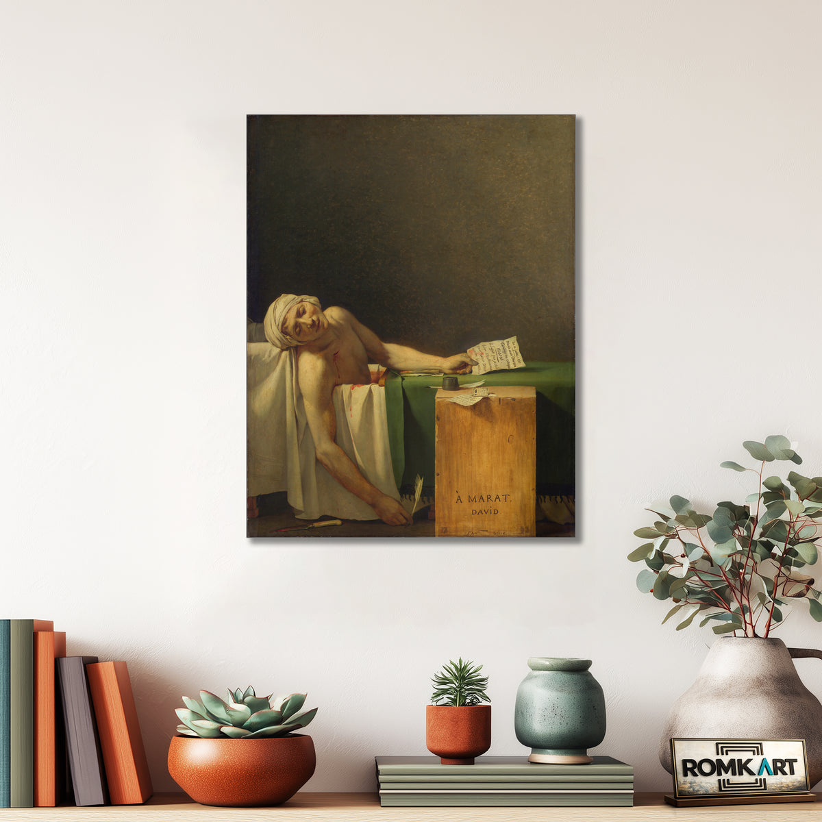 Jacques-louis David Death Of Marat 1793 – Reproduction