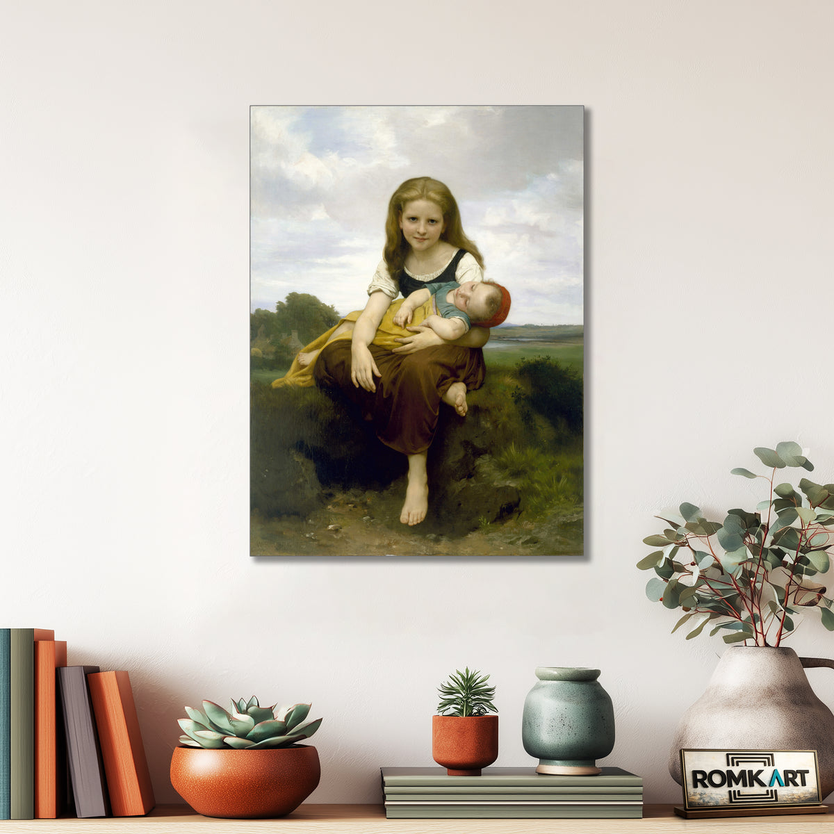 William Adolphe Bouguereau The Elder Sister 1869 – Reproduction