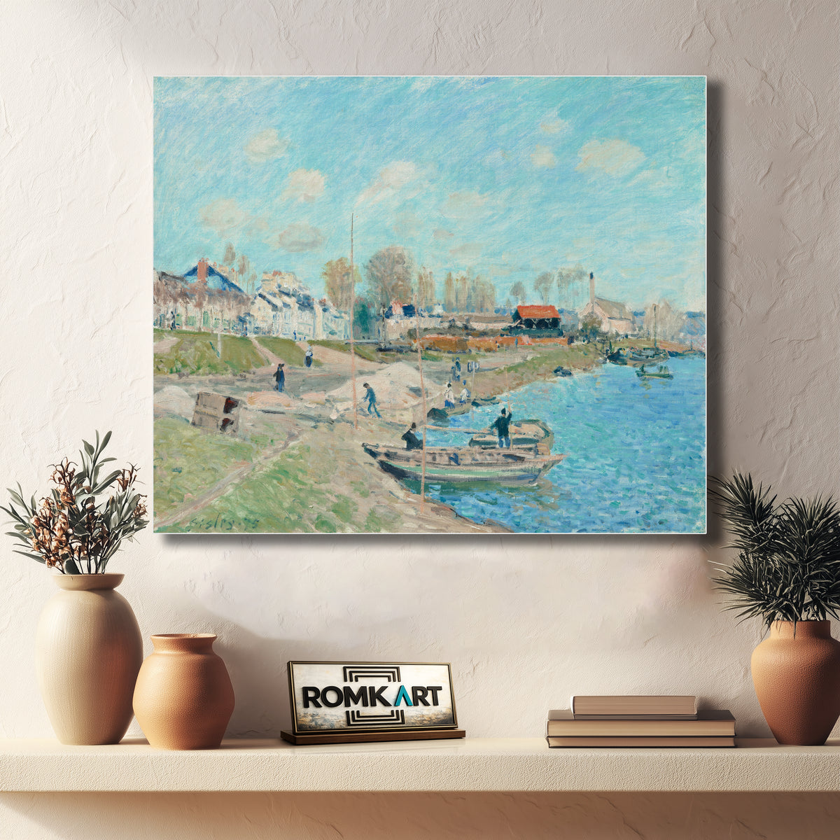 Sand On The Quayside Port-marly 1875 – Reproduction