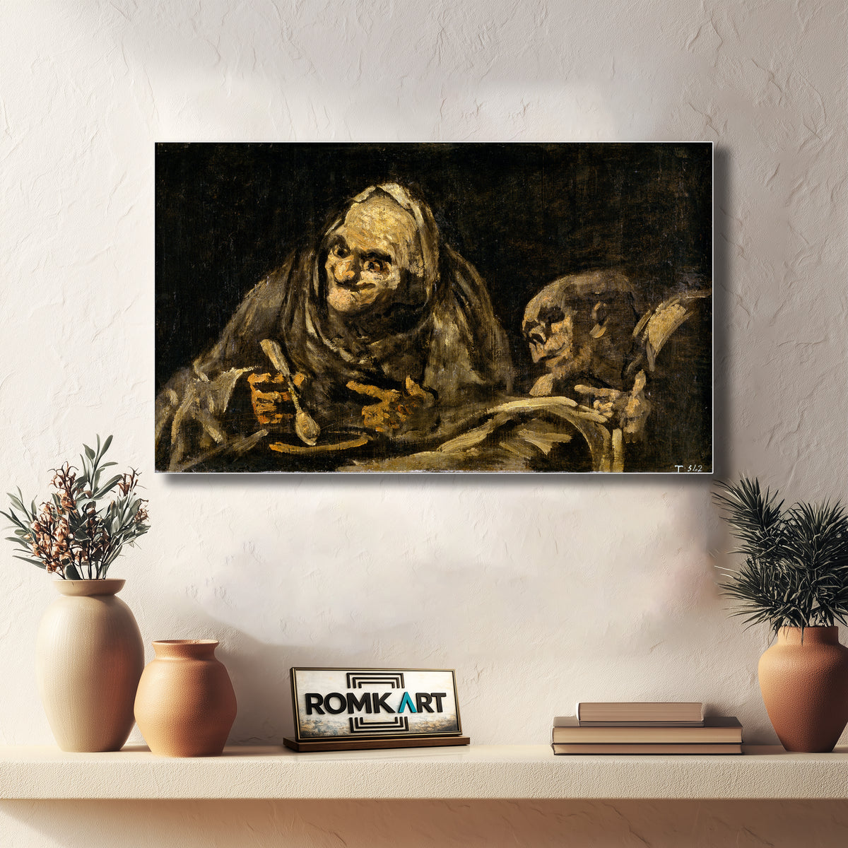 Francisco De Goya Two Old Men Eating 1820-1823 – Reproduction