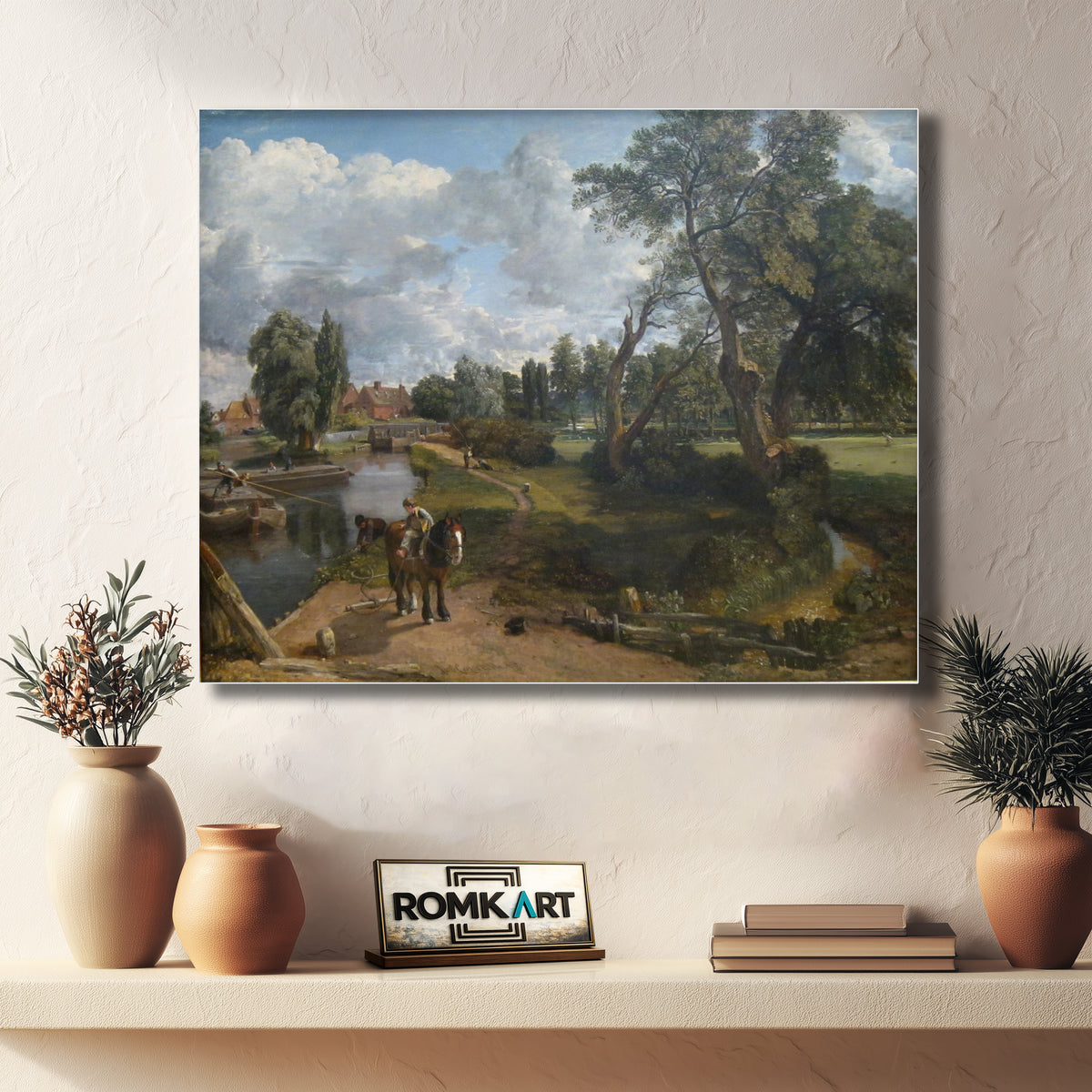 John Constable Flatford Mill Scene On A Navigable River 1816 – Reproduction