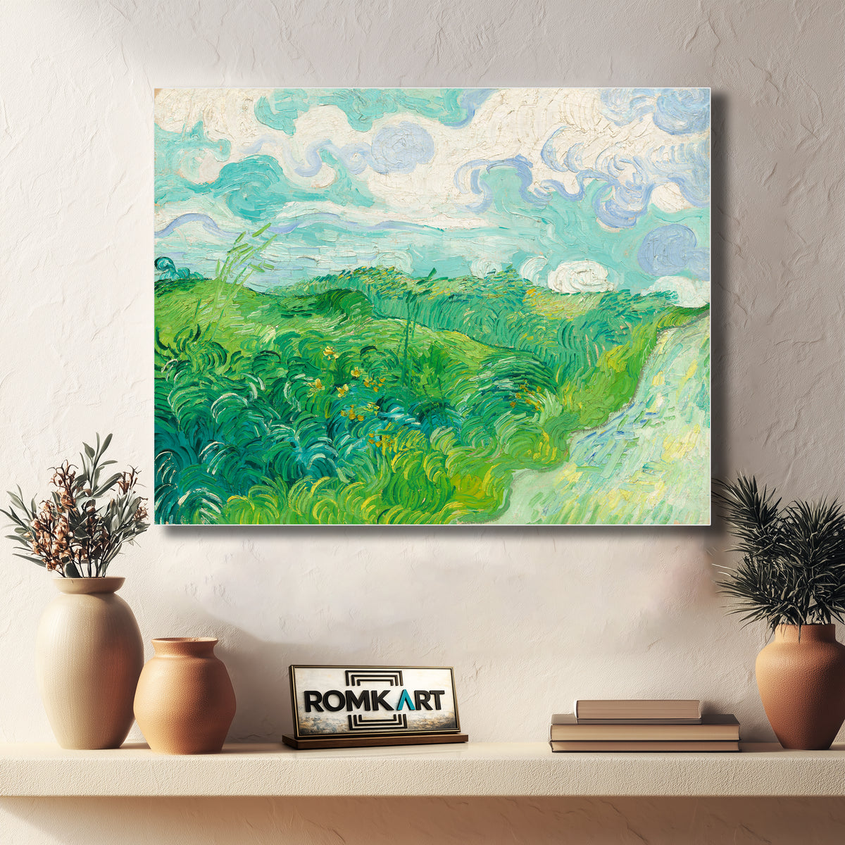 Vincent Van Gogh Green Wheat Fields Auvers 1890 – Reproduction