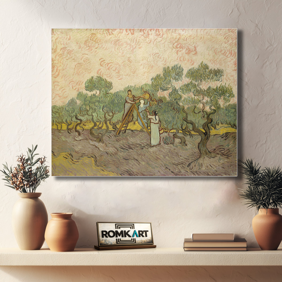 Vincent Van Gogh Women Picking Olives 1889 – Reproduction