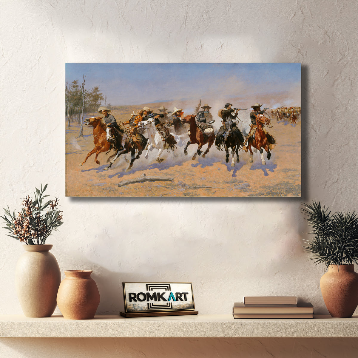Frederic Remington A Dash For The Timber 1889 – Reproduction