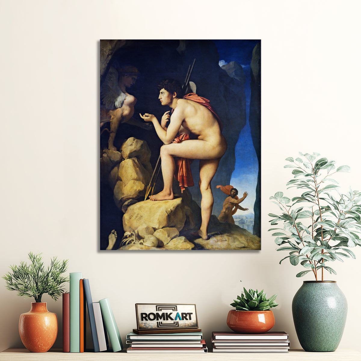 Jean Auguste Dominique Ingres Oedipus And The Sphinx – Reproduction