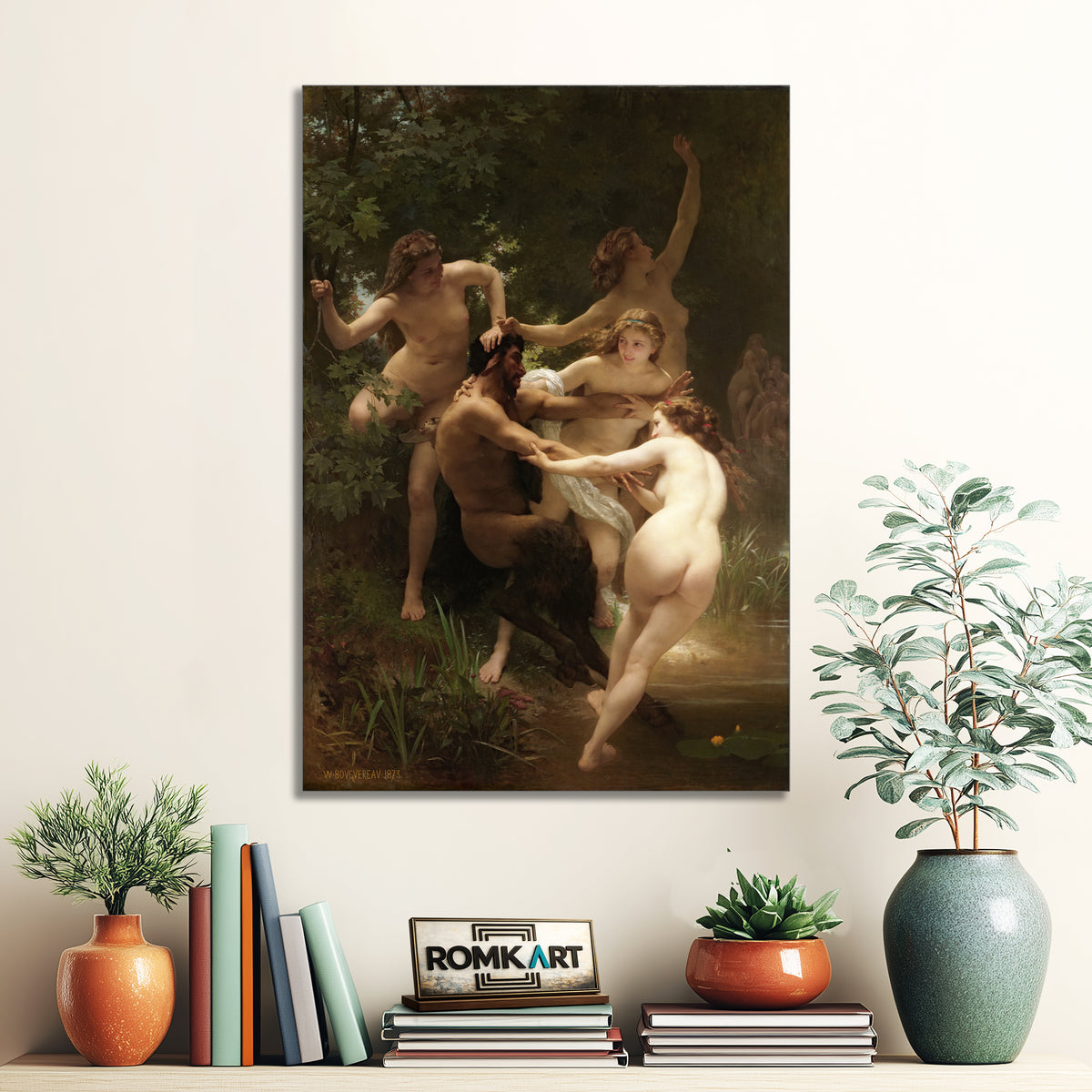 William-adolphe Bouguereau Nymphs And Satyr – Reproduction