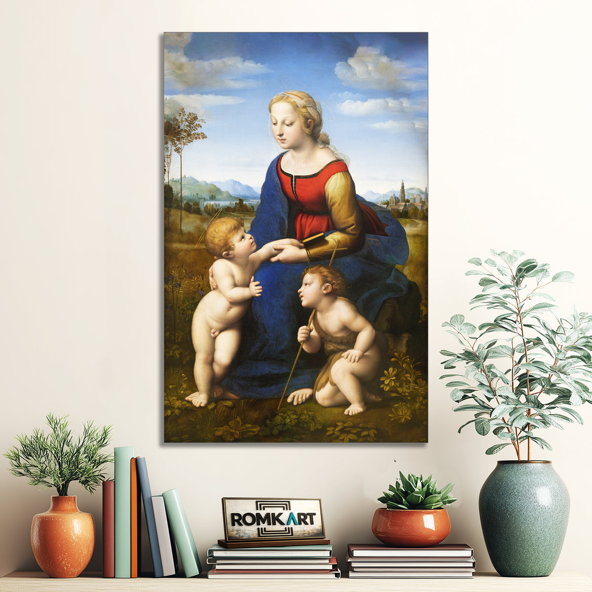 Raphael Madonna And Child With Saint John The Baptist La Belle Jardiniere – Reproduction