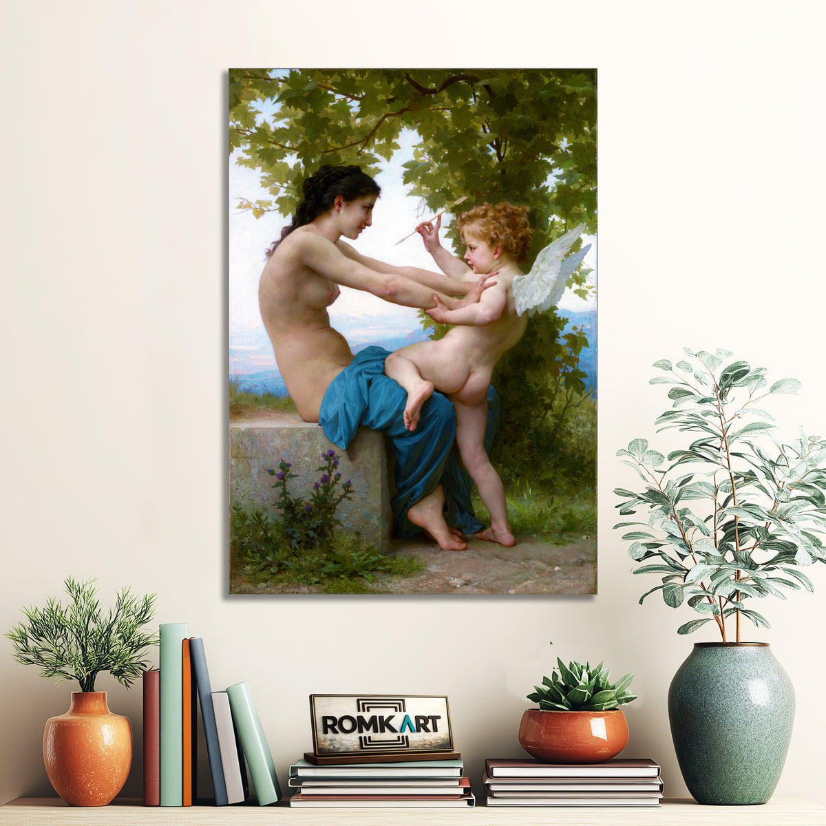 William Adolphe Bouguereau A Young Girl Defending Herself Against Eros 1880 – Reproduction