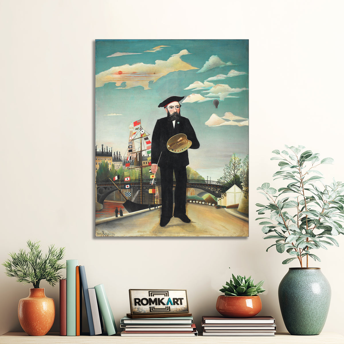 Henri Rousseau Self-portrait From L'ile Saint Louis – Reproduction