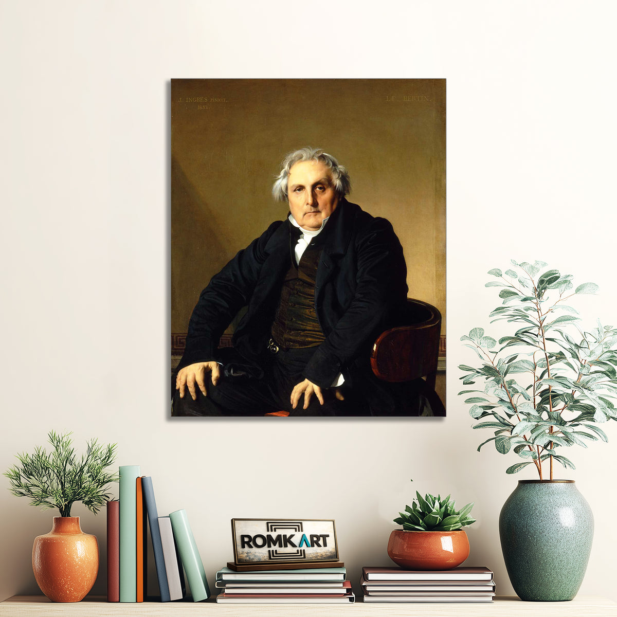 Jean Auguste Dominique Ingres Portrait Of Monsieur Bertin 1832 – Reproduction