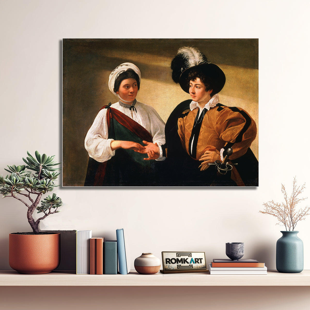 Caravaggio The Fortune Teller 1595 Louvre – Reproduction