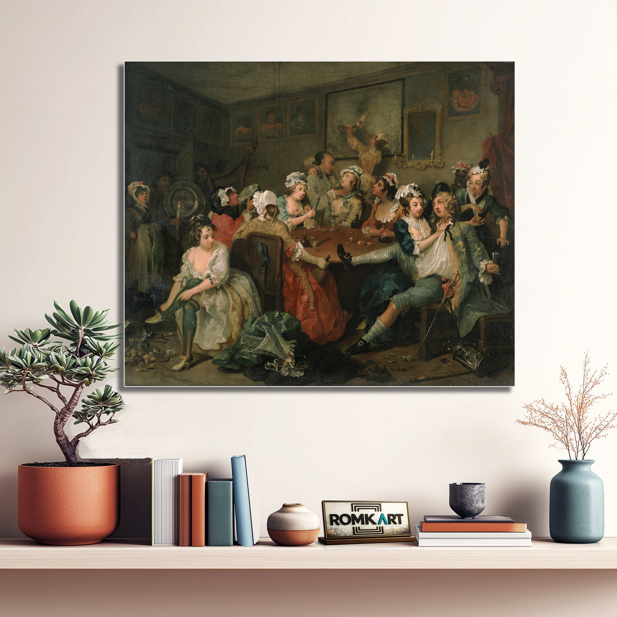 William Hogarth The Rake #39;s Progress The Orgy Or The Tavern Scene 1732-1735 – Reproduction