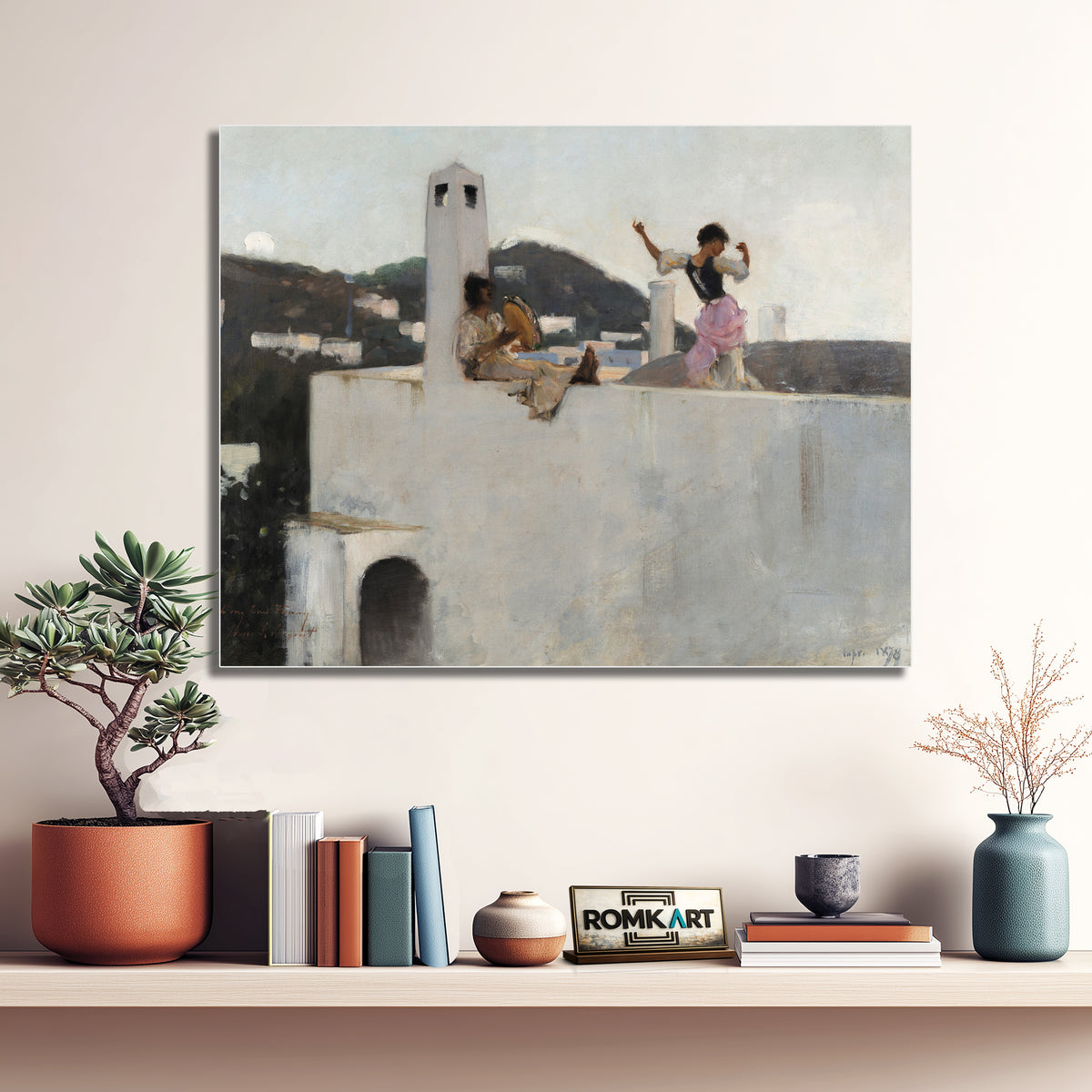 John Singer Sargent Capri Girl On A Rooftop 1878 – Reproduction