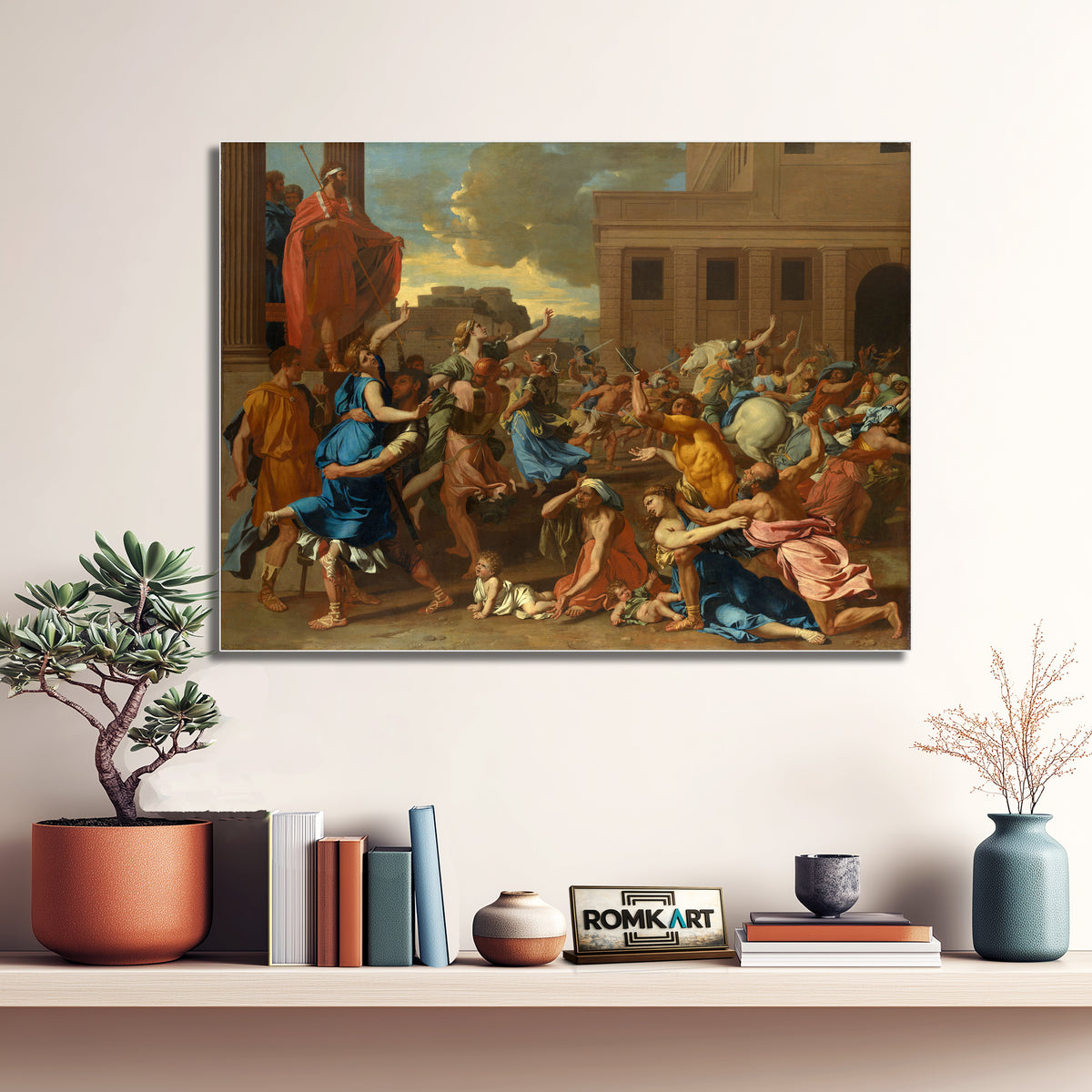 Nicolas Poussin The Abduction Of The Sabine Women 1633 – Reproduction