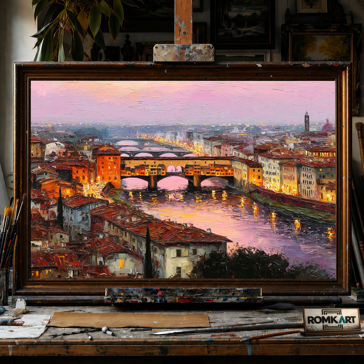 Florence, Italy hand-painted oil painting on canvas