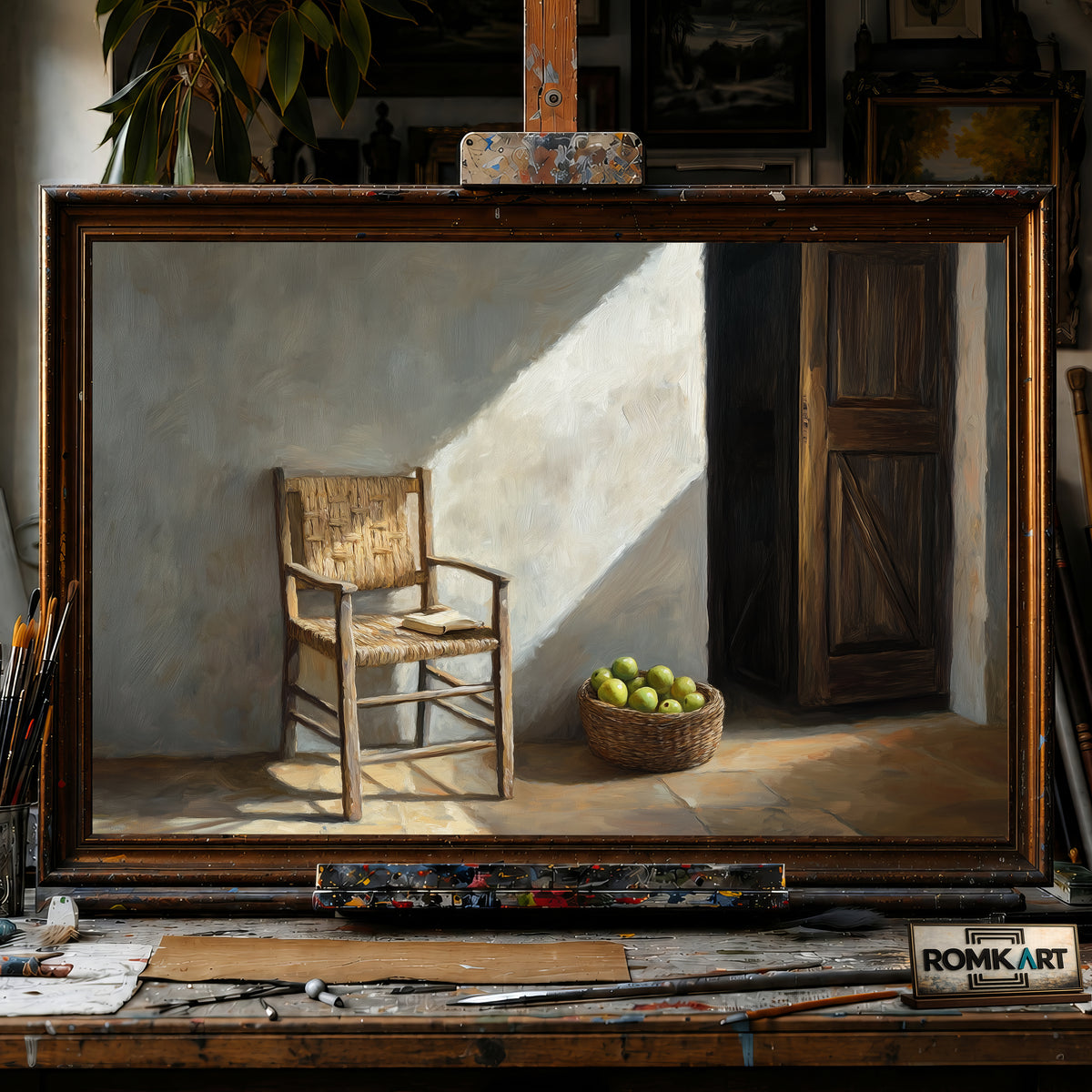 Quiet Room hand-painted oil painting on canvas