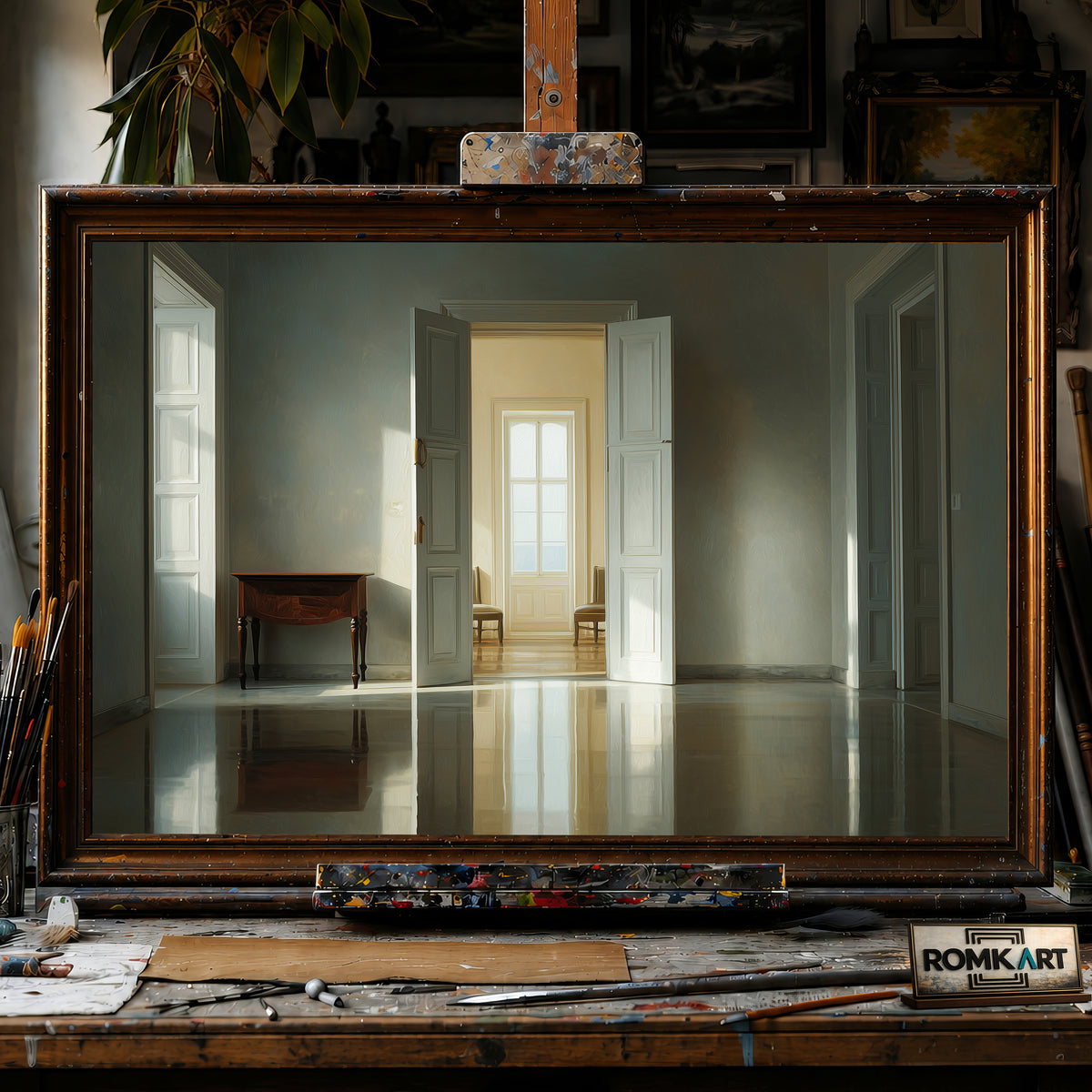 Quiet Room Window hand-painted oil painting on canvas