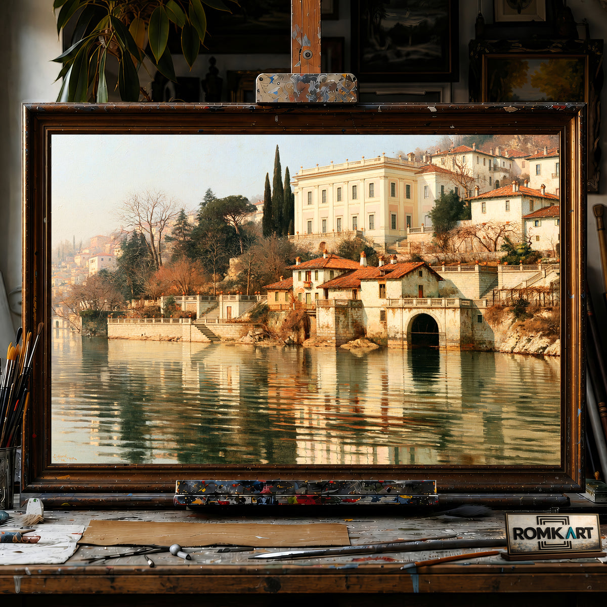 Rolling Hills of Piacenza hand-painted oil painting on canvas