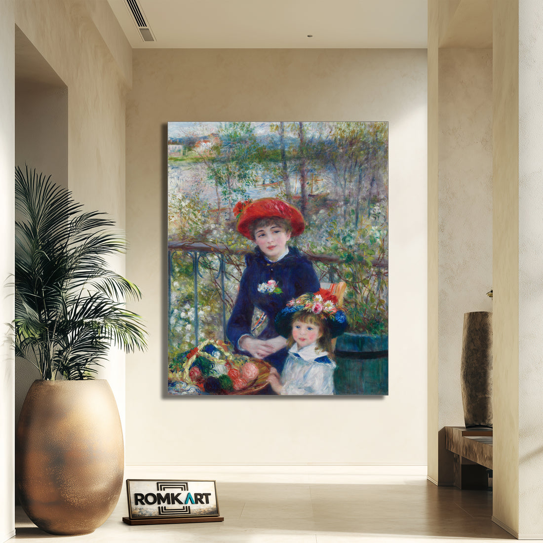 Pierre-auguste Renoir Two Sisters On The Terrace 1881 – Reproduction