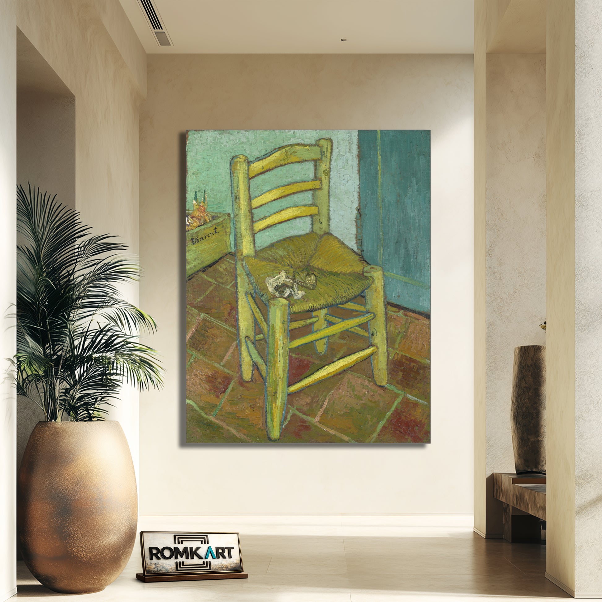 Vincent Van Gogh Chair With Pipe 1888 – Reproduction