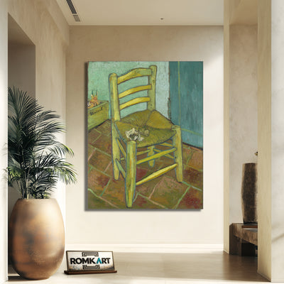 Vincent Van Gogh Chair With Pipe 1888 – Reproduction