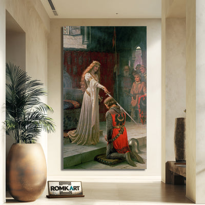 Edmund Leighton The Accolade 1901 – Reproduction