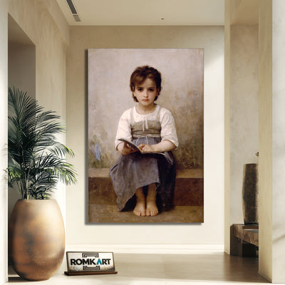 William Adolphe Bouguereau The Difficult Lesson 1884 – Reproduction