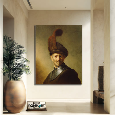 Rembrandt An Old Man In Military Costume – Reproduction