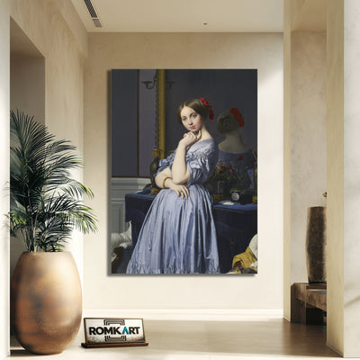 Jean Auguste Dominique Ingres Portrait Of Comtesse D'haussonville 1845 – Reproduction