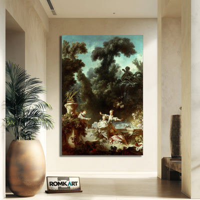 Jean-honor Fragonard The Progress Of Love The Pursuit 1771-1772 – Reproduction