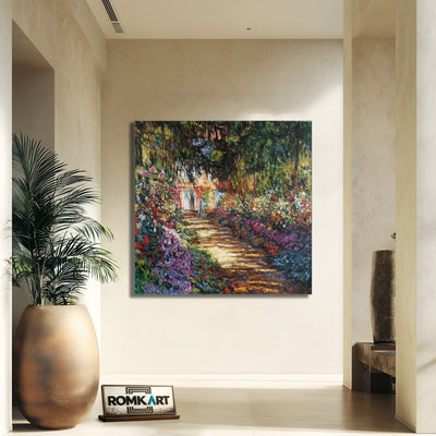 Claude Monet Garden Path At Giverny 1902 – Reproduction
