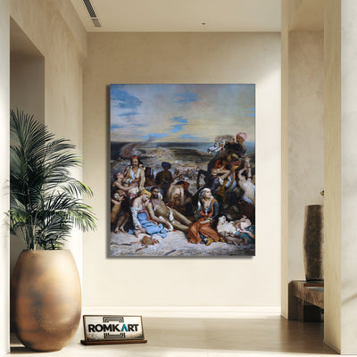 Eugene Delacroix The Massacre At Chios 1824 – Reproduction