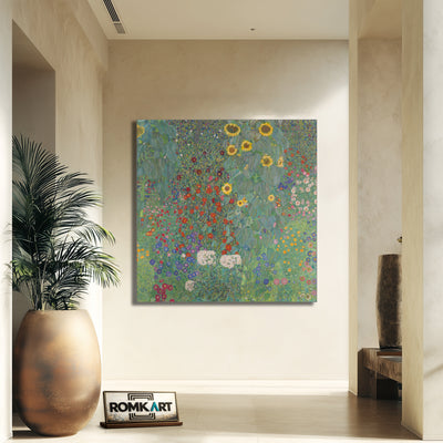 Gustav Klimt Farm Garden With Sunflowers 1907 – Reproduction