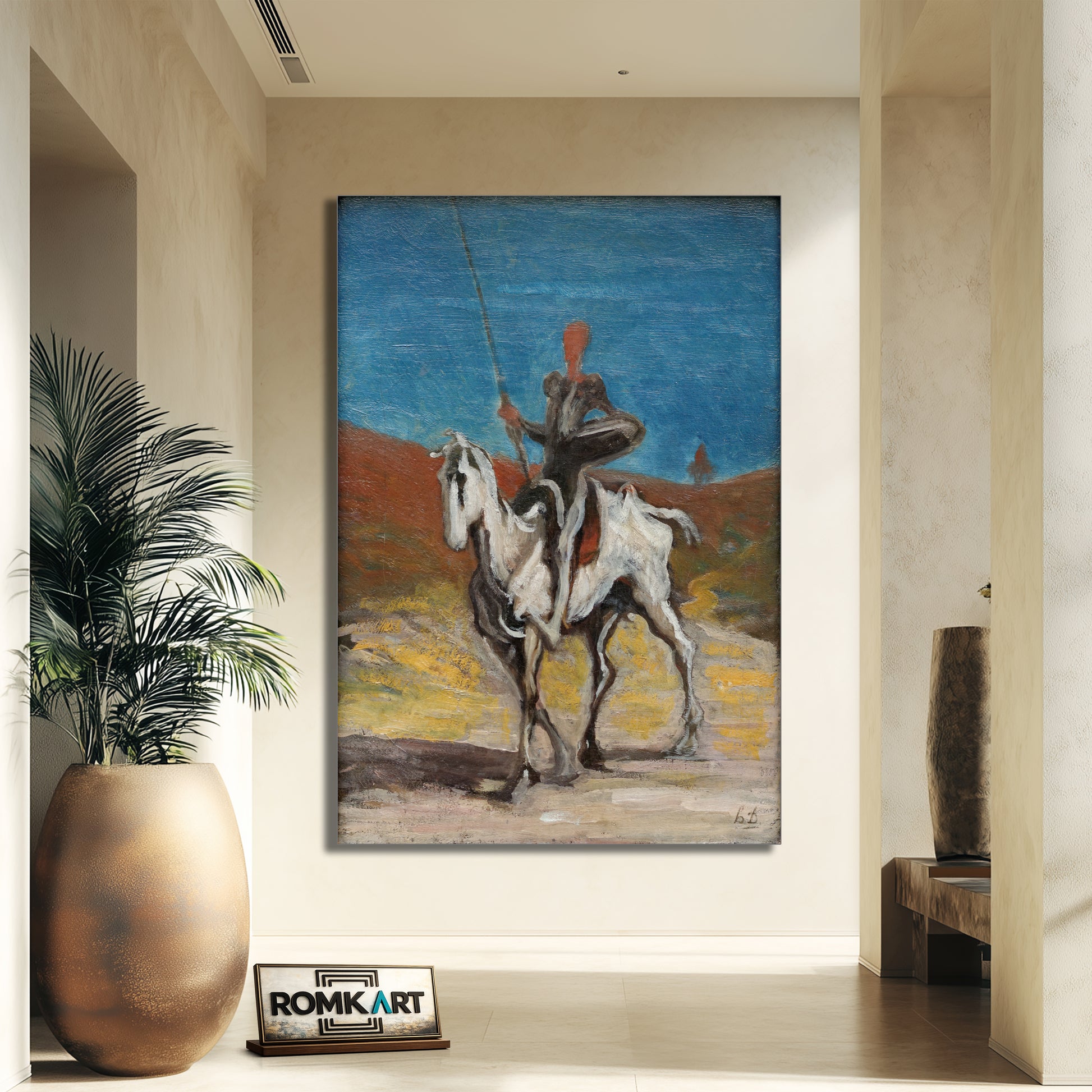 Honor Daumier Don Quijote And Sancho Panza 1868 – Reproduction